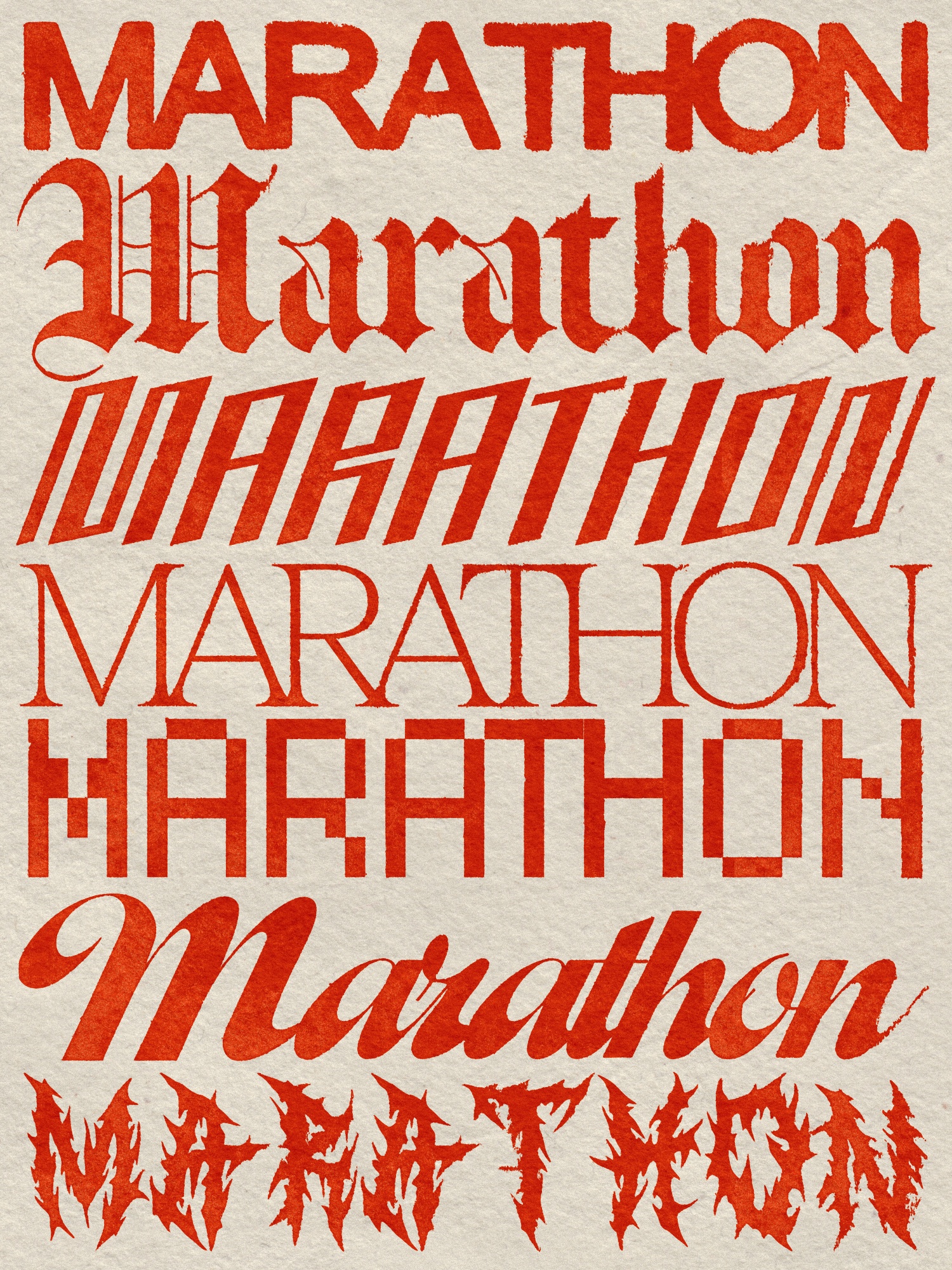 "Marathon" Fine Art Print